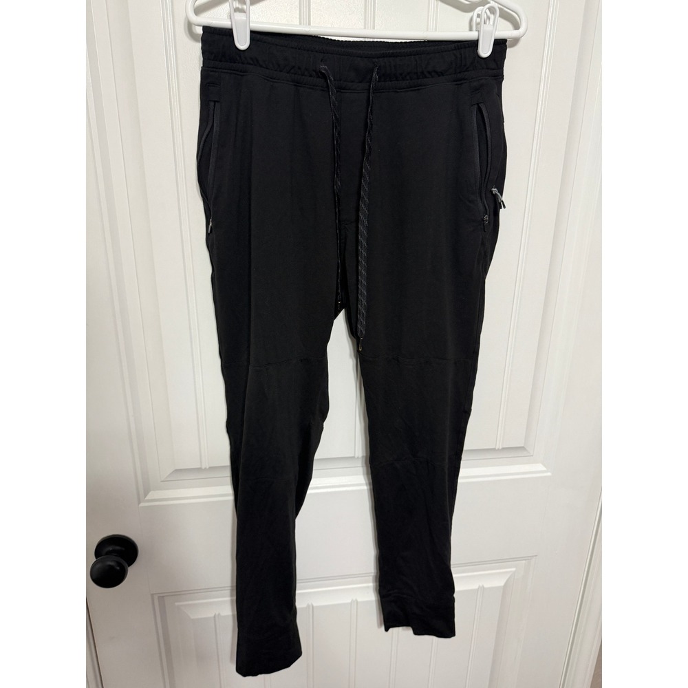 American Eagle Jogger Pants Mens Medium Black Activewear Tapered EUC